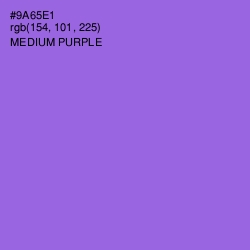 #9A65E1 - Medium Purple Color Image